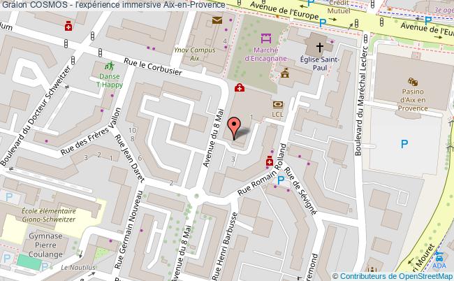 plan Cosmos - L'expérience Immersive Aix en Provence