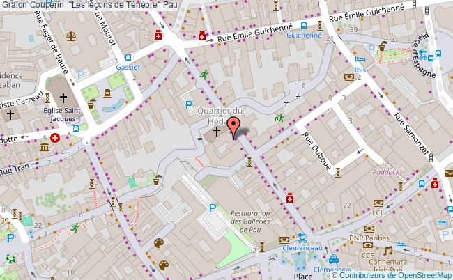 plan Couperin  "les Leçons De Ténèbre" Pau