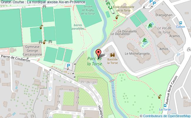 plan Course : La Nordique Aixoise Aix en Provence
