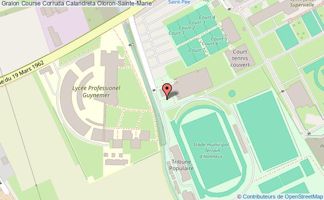 plan Course Corruda Calandreta Oloron-Sainte-Marie