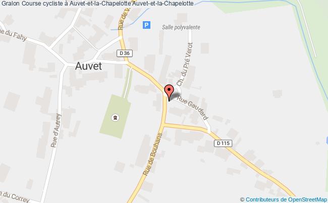 plan Course Cycliste à Auvet-et-la-chapelotte Auvet-et-la-Chapelotte