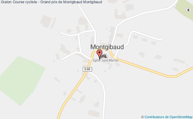 plan Course Cycliste - Grand Prix De Montgibaud Montgibaud