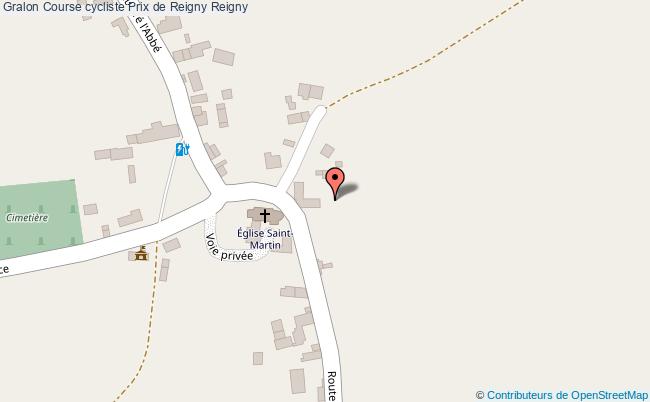 plan Course Cycliste Prix De Reigny Reigny