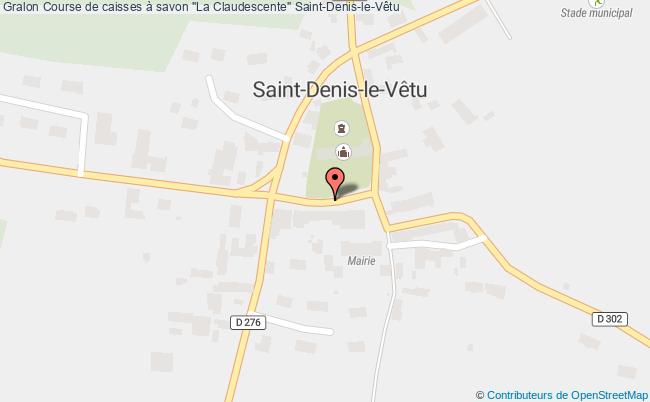 plan Course De Caisses à Savon "la Claudescente" Saint-Denis-le-Vêtu
