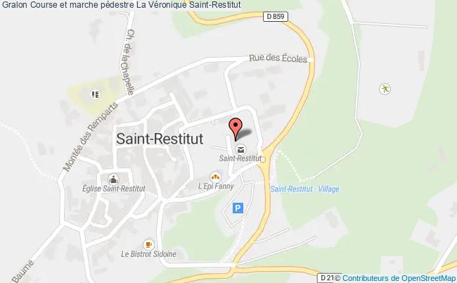 plan Course Et Marche Pédestre La Véronique Saint-Restitut