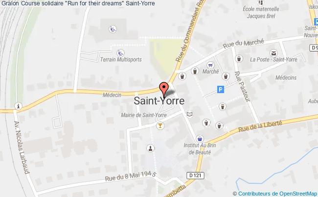 plan Course Solidaire "run For Their Dreams" Saint-Yorre