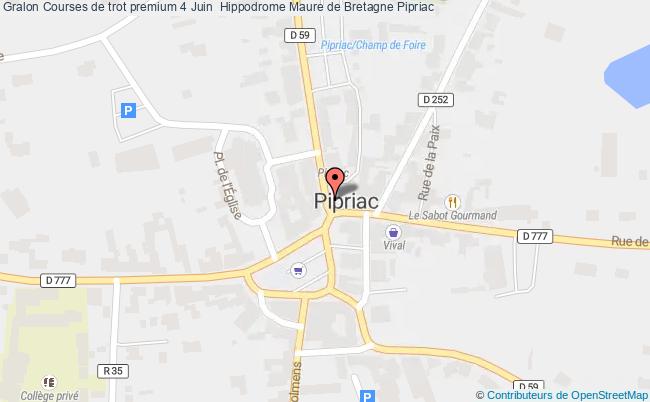 plan Courses De Trot Premium 4 Juin  Hippodrome Maure De Bretagne Pipriac