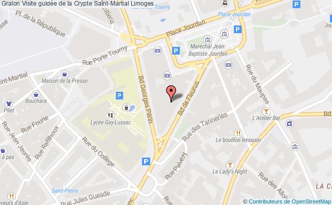 plan Crypte Saint-martial - Visite Guidée Limoges