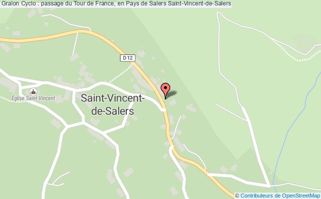 plan Cyclo : Passage Du Tour De France, En Pays De Salers Saint-Vincent-de-Salers