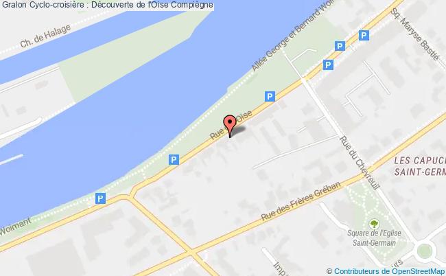 plan Cyclo-croisière : Découverte De L'oise Compiègne