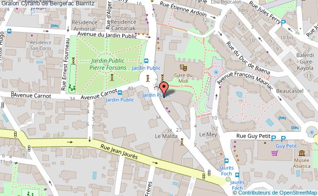 plan Cyrano De Bergerac Biarritz