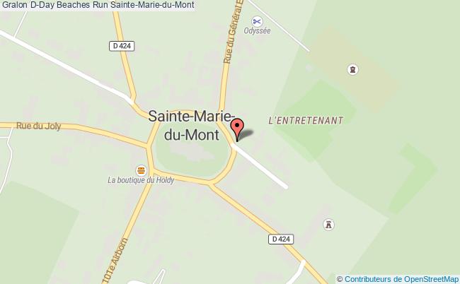 plan D-day Beaches Run Sainte-Marie-du-Mont