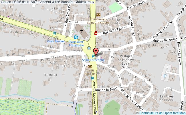 plan Défilé De La Saint-vincent & Thé Dansant Châteauroux