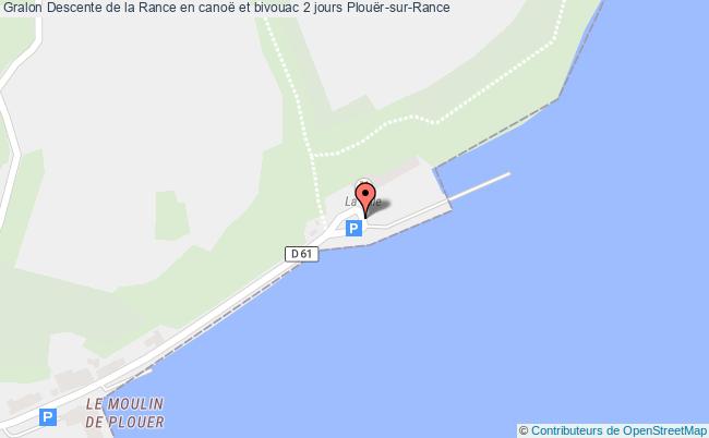plan Descente De La Rance En Canoë Et Bivouac 2 Jours Plouër-sur-Rance