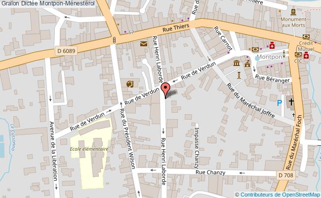 plan Dictée Montpon-Ménestérol