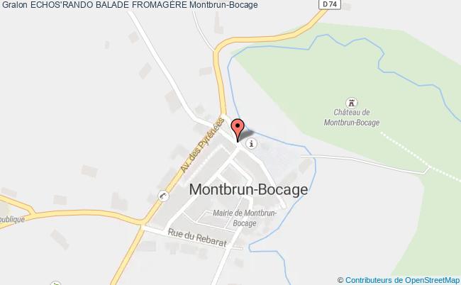 plan Echos'rando Balade FromagÈre Montbrun-Bocage