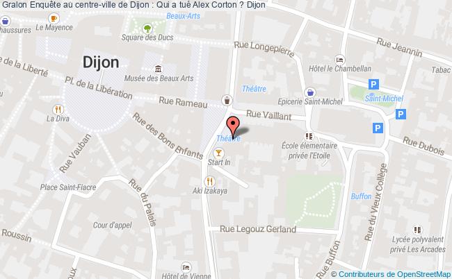 plan Enquête Au Centre-ville De Dijon : Qui A Tué Alex Corton ? Dijon