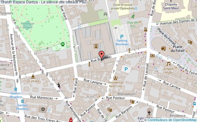 plan Espace Dantza - Le Silence Des Oiseaux Pau