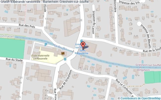 plan Expérando Randonnée : Saverne Griesheim-sur-Souffel