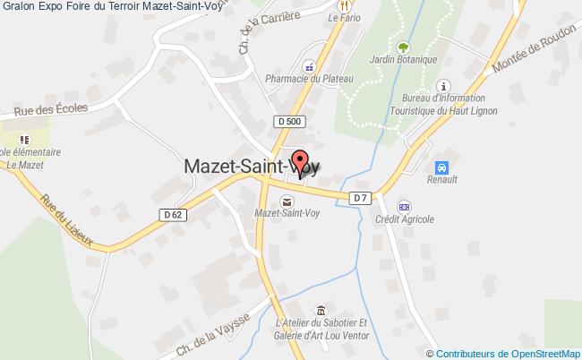 plan Expo Foire Du Terroir Mazet-Saint-Voy
