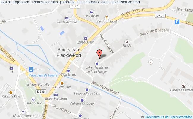 plan Exposition : Association Saint Jeannaise "les Pinceaux" Saint-Jean-Pied-de-Port