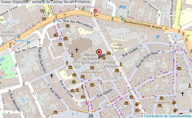 plan Exposition : Michelle De Launay Aix en Provence