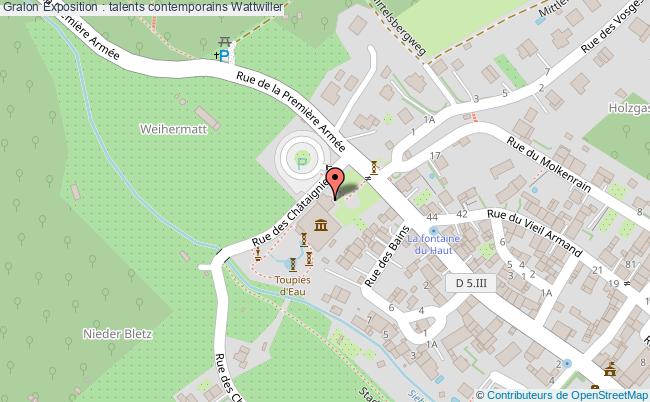 plan Exposition : Talents Contemporains Wattwiller