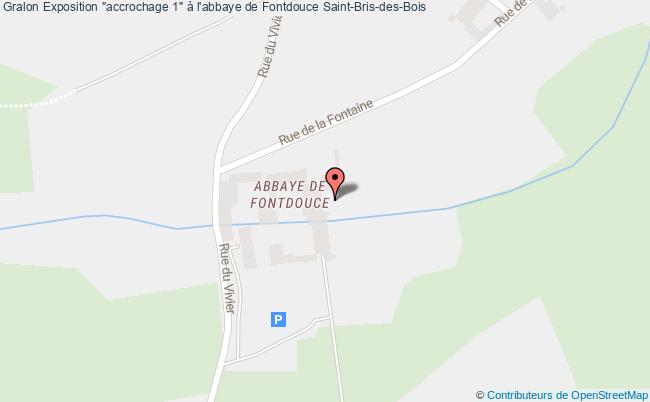 plan Exposition "accrochage 1" à L'abbaye De Fontdouce Saint-Bris-des-Bois