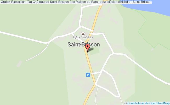 plan Exposition "du Château De Saint-brisson à La Maison Du Parc, Deux Siècles D'histoire" Saint-Brisson