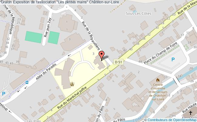 plan Exposition "fabrication Artisanale" Châtillon-sur-Loire