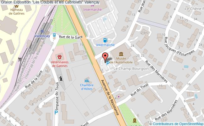 plan Exposition "les Coupés Et Les Cabriolets" Valençay