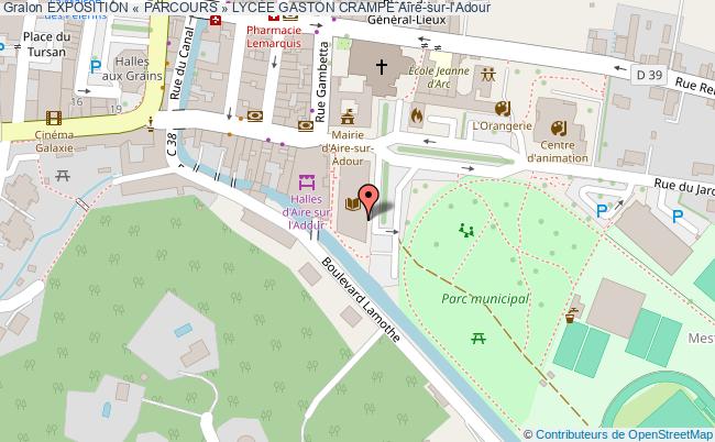 plan Exposition « Parcours » LycÉe Gaston Crampe Aire-sur-l'Adour