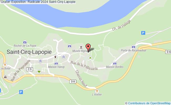 plan Exposition: Radicale 2024 Saint-Cirq-Lapopie