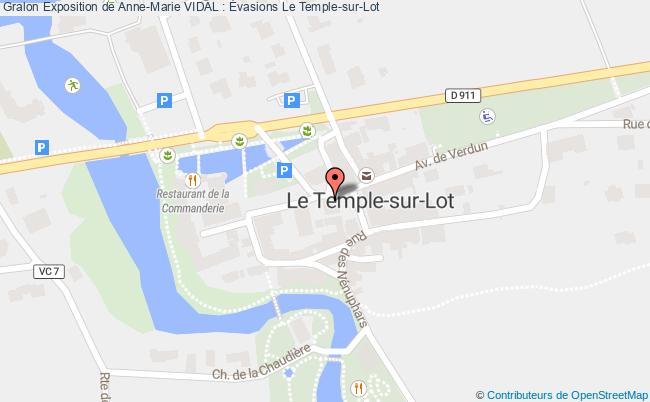 plan Exposition De Anne-marie Vidal : Évasions Le Temple-sur-Lot