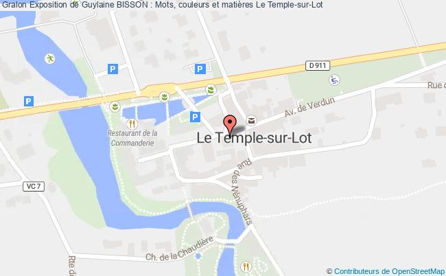plan Exposition De Guylaine Bisson : Mots, Couleurs Et Matières Le Temple-sur-Lot