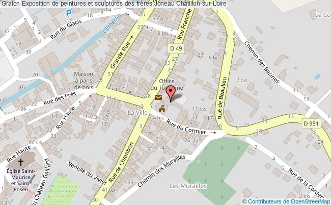 plan Exposition De Peintures Et Sculptures Des Frères Joneau Châtillon-sur-Loire