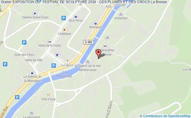 plan Exposition Du  Festival De Sculpture 2024 - Des Plumes Et Des Crocs La Bresse