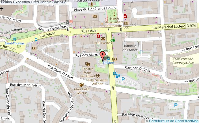 plan Exposition Fred Bonnin Saint-Lô