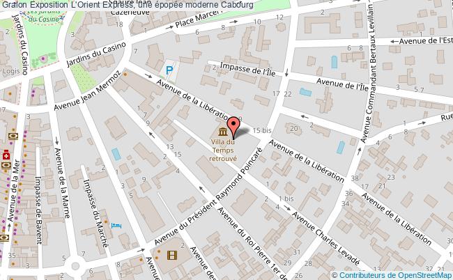 plan Exposition L'orient Express, Une épopée Moderne Cabourg