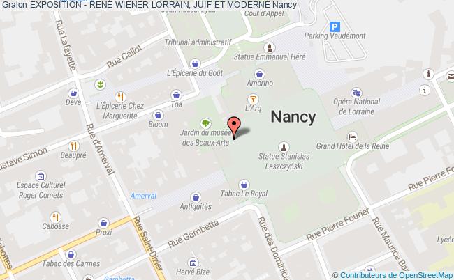 plan Exposition - RenÉ Wiener Lorrain, Juif Et Moderne Nancy