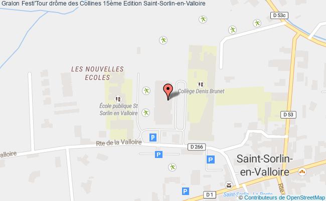 plan Festi'tour Drôme Des Collines 15ème Edition Saint-Sorlin-en-Valloire