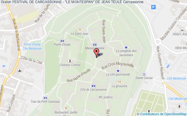 plan Festival De Carcassonne - "le Montespan" De Jean TeulÉ Carcassonne