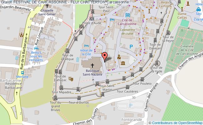 plan Festival De Carcassonne - Feu! Chatterton Carcassonne