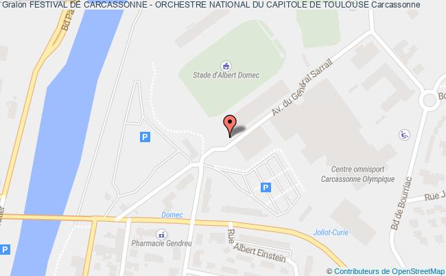 plan Festival De Carcassonne - Orchestre National Du Capitole De Toulouse Carcassonne