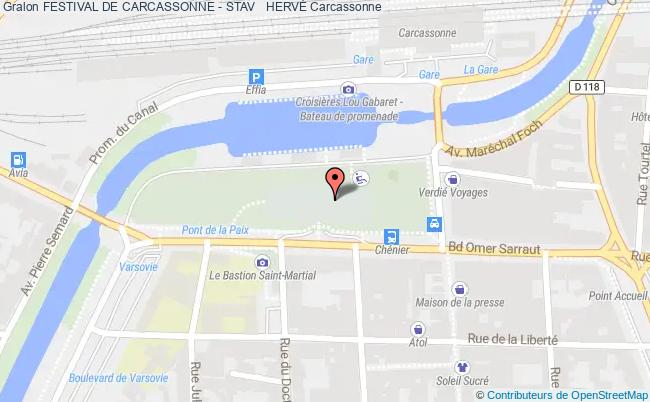 plan Festival De Carcassonne - Stav + HervÉ Carcassonne