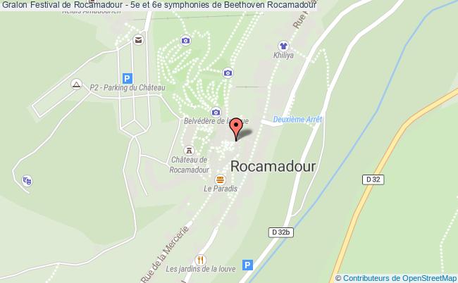 plan Festival De Rocamadour - 5e Et 6e Symphonies De Beethoven Rocamadour