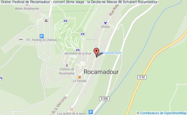 plan Festival De Rocamadour - Concert 2ème Stage : La Deutsche Messe De Schubert Rocamadour