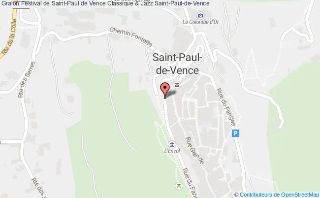 plan Festival De Saint-paul De Vence Classique & Jazz Vence