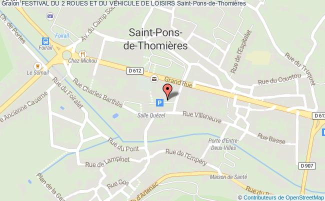 plan Festival Du 2 Roues Et Du Vehicule De Loisirs Saint-Pons-de-Thomières