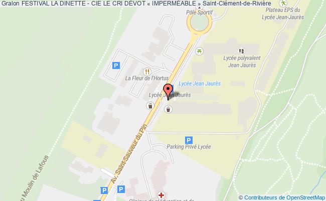 plan Festival La Dinette - Cie Le Cri DÉvot « ImpermÉable » Saint-Clément-de-Rivière